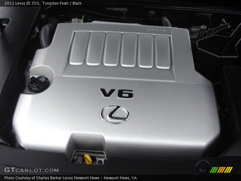 Tungsten Pearl / Black 2011 Lexus ES 350
