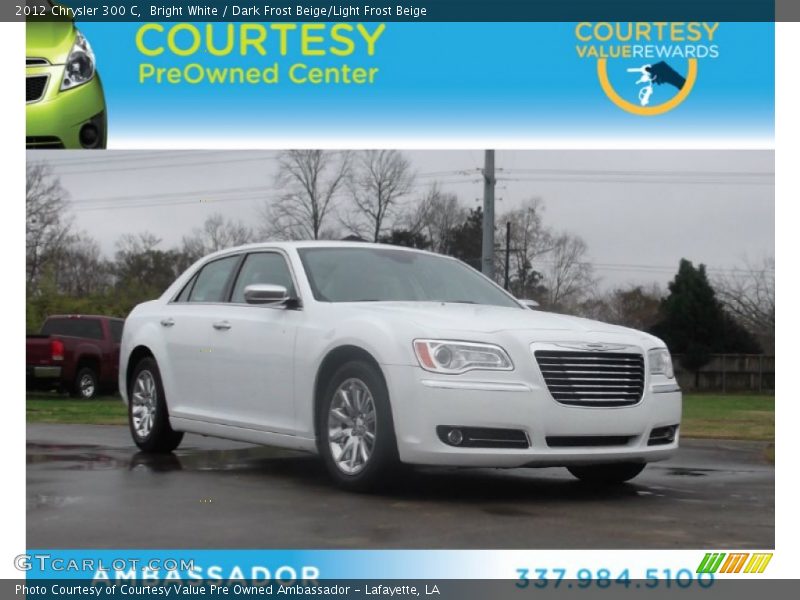 Bright White / Dark Frost Beige/Light Frost Beige 2012 Chrysler 300 C