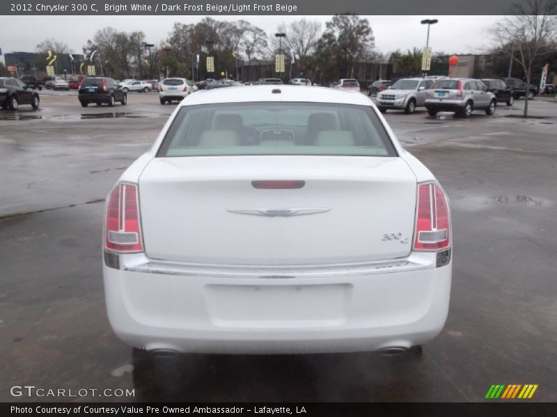 Bright White / Dark Frost Beige/Light Frost Beige 2012 Chrysler 300 C