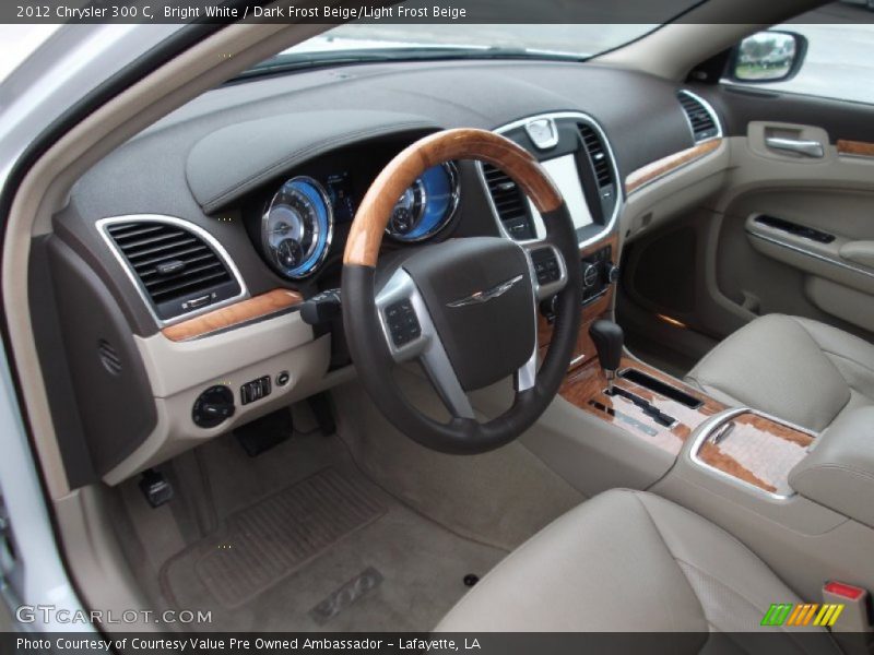 Bright White / Dark Frost Beige/Light Frost Beige 2012 Chrysler 300 C