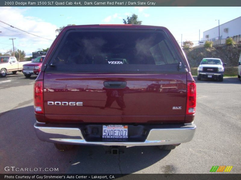 Dark Garnet Red Pearl / Dark Slate Gray 2003 Dodge Ram 1500 SLT Quad Cab 4x4