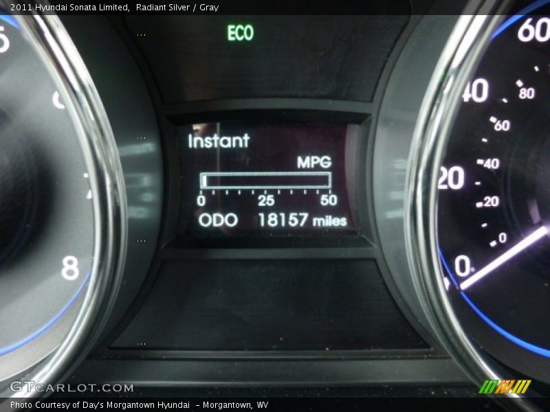 Radiant Silver / Gray 2011 Hyundai Sonata Limited
