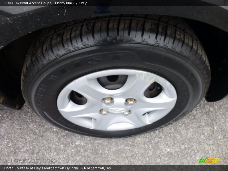 Ebony Black / Gray 2004 Hyundai Accent Coupe