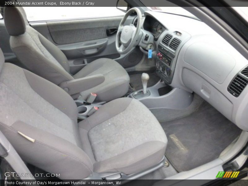 Ebony Black / Gray 2004 Hyundai Accent Coupe