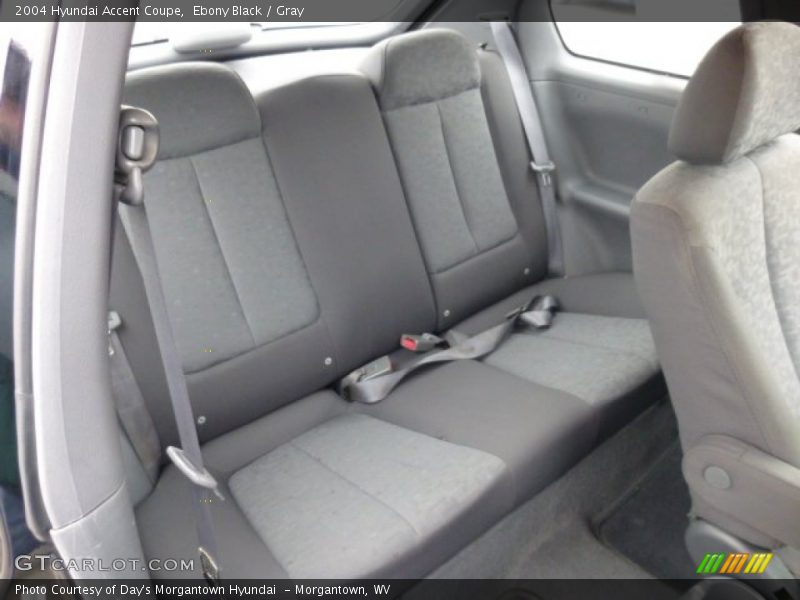 Ebony Black / Gray 2004 Hyundai Accent Coupe