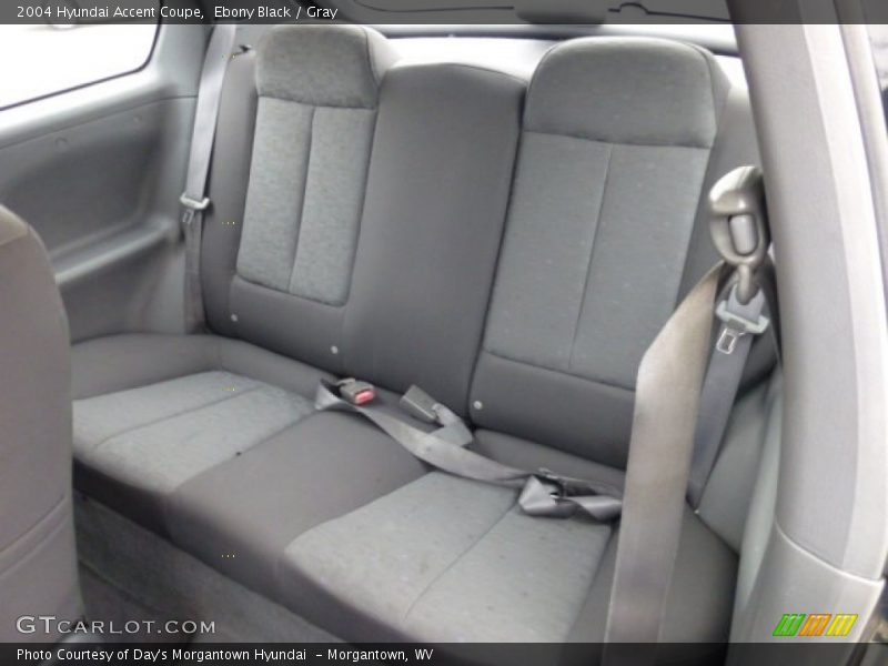 Ebony Black / Gray 2004 Hyundai Accent Coupe