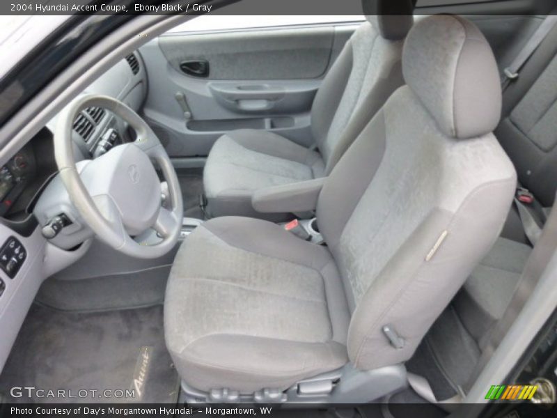 Ebony Black / Gray 2004 Hyundai Accent Coupe