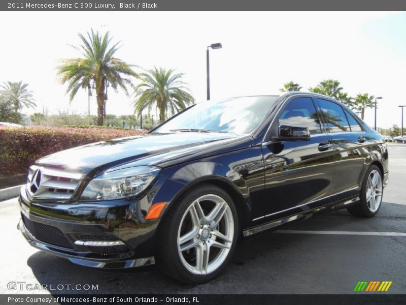 Black / Black 2011 Mercedes-Benz C 300 Luxury