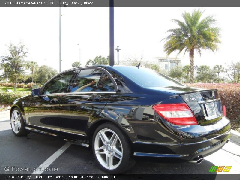Black / Black 2011 Mercedes-Benz C 300 Luxury