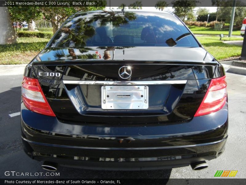 Black / Black 2011 Mercedes-Benz C 300 Luxury