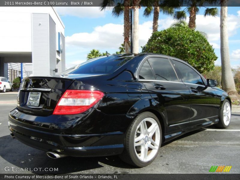 Black / Black 2011 Mercedes-Benz C 300 Luxury