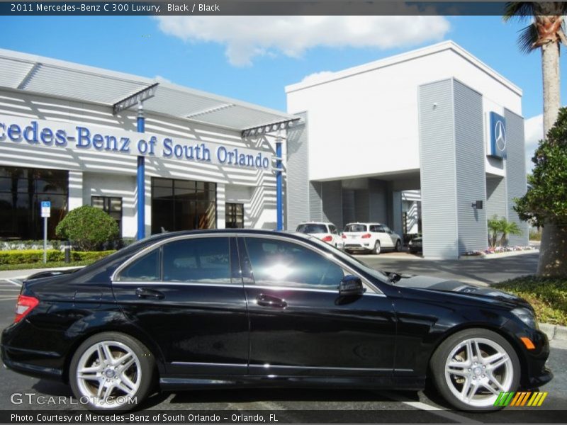 Black / Black 2011 Mercedes-Benz C 300 Luxury
