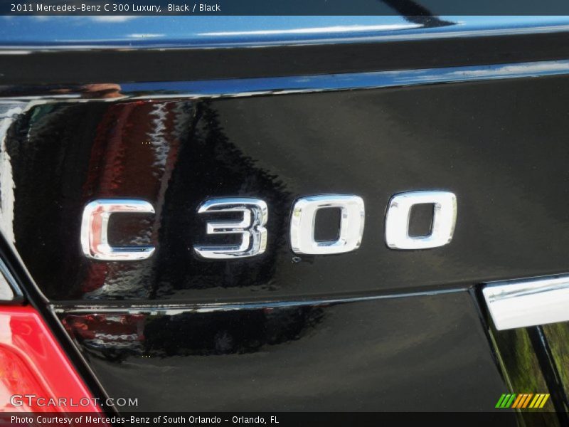 Black / Black 2011 Mercedes-Benz C 300 Luxury