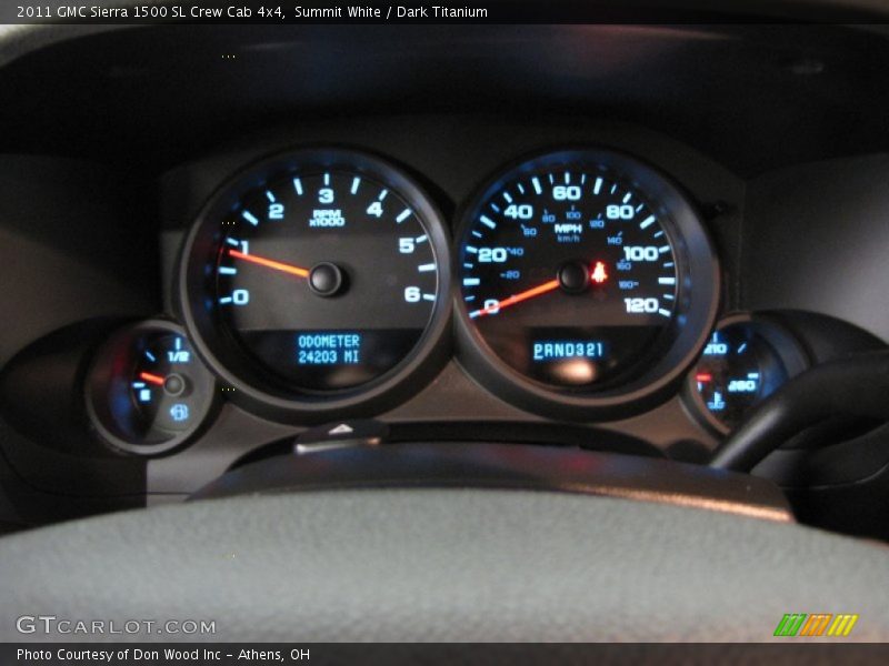 Summit White / Dark Titanium 2011 GMC Sierra 1500 SL Crew Cab 4x4