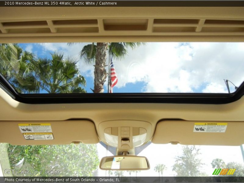 Arctic White / Cashmere 2010 Mercedes-Benz ML 350 4Matic