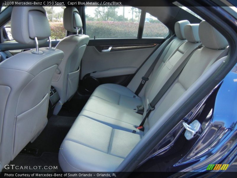 Capri Blue Metallic / Grey/Black 2008 Mercedes-Benz C 350 Sport