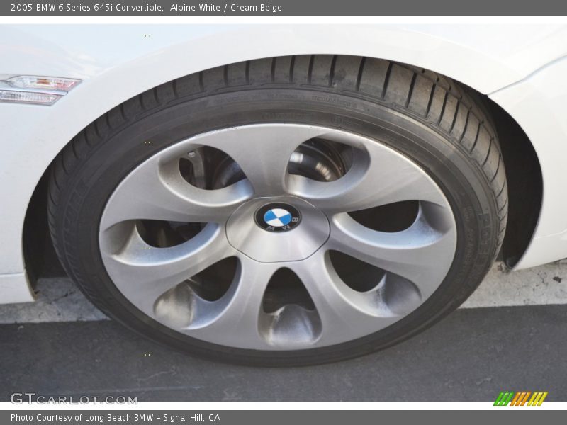 Alpine White / Cream Beige 2005 BMW 6 Series 645i Convertible