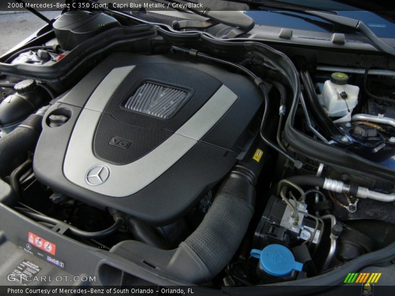 Capri Blue Metallic / Grey/Black 2008 Mercedes-Benz C 350 Sport