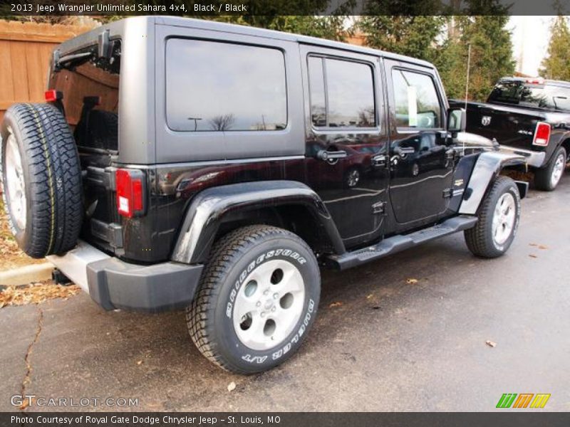 Black / Black 2013 Jeep Wrangler Unlimited Sahara 4x4