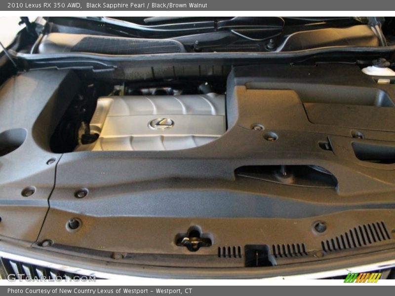 Black Sapphire Pearl / Black/Brown Walnut 2010 Lexus RX 350 AWD