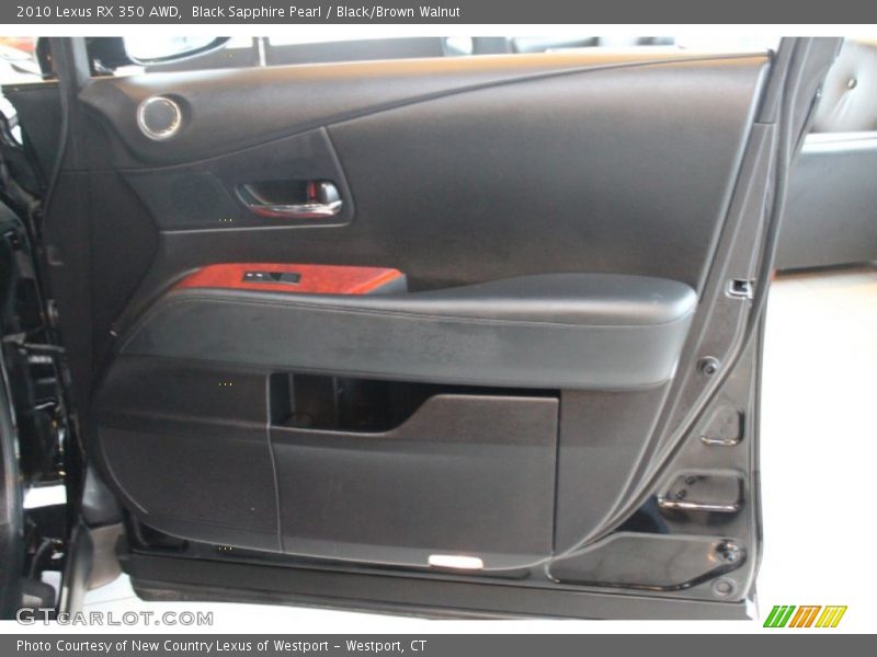Black Sapphire Pearl / Black/Brown Walnut 2010 Lexus RX 350 AWD