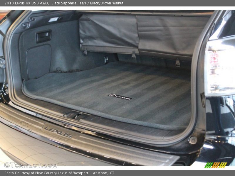 Black Sapphire Pearl / Black/Brown Walnut 2010 Lexus RX 350 AWD