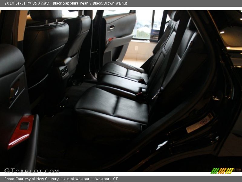 Black Sapphire Pearl / Black/Brown Walnut 2010 Lexus RX 350 AWD