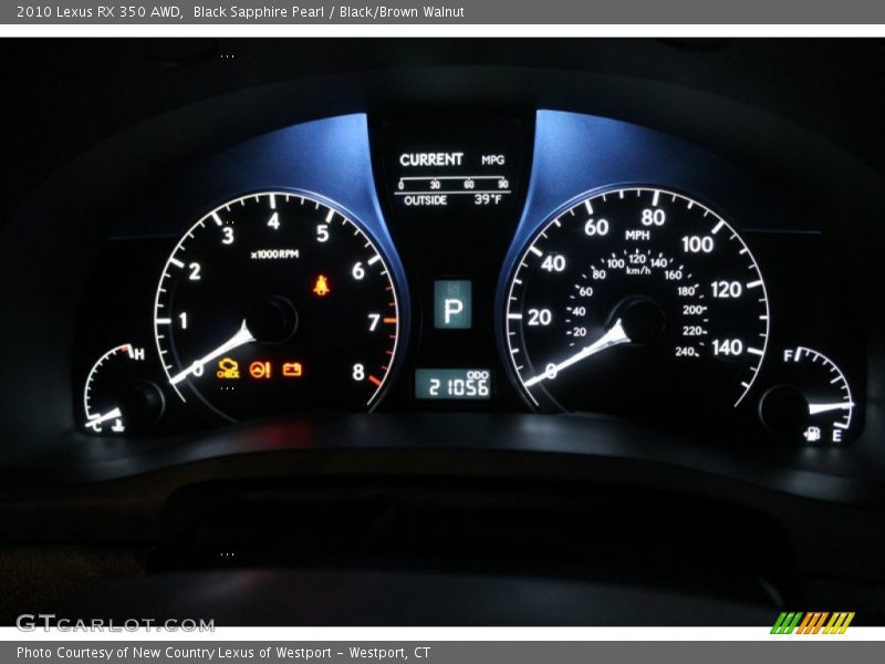  2010 RX 350 AWD 350 AWD Gauges