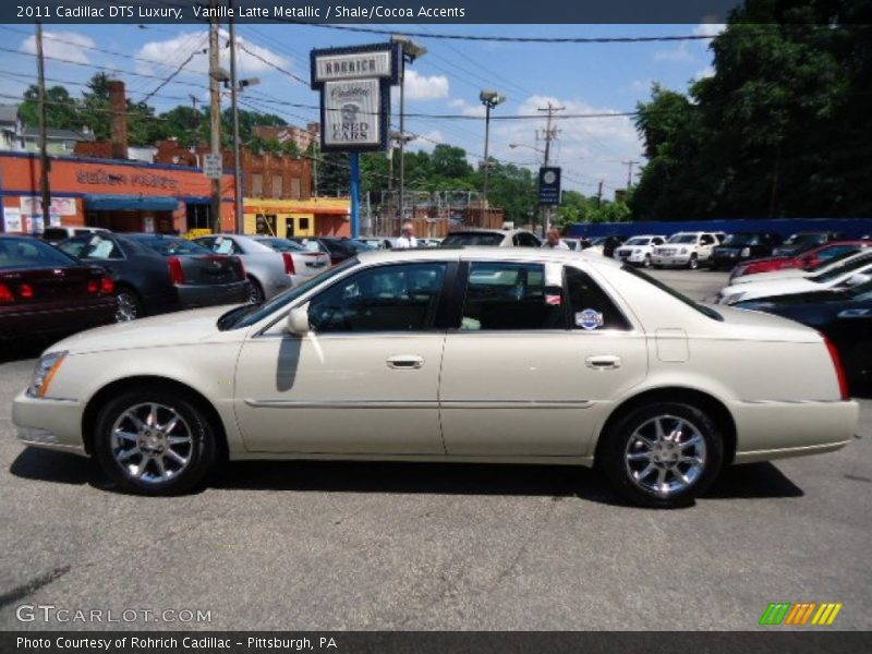 Vanille Latte Metallic / Shale/Cocoa Accents 2011 Cadillac DTS Luxury