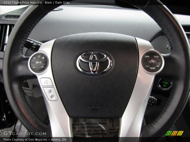Black / Dark Gray 2010 Toyota Prius Hybrid V