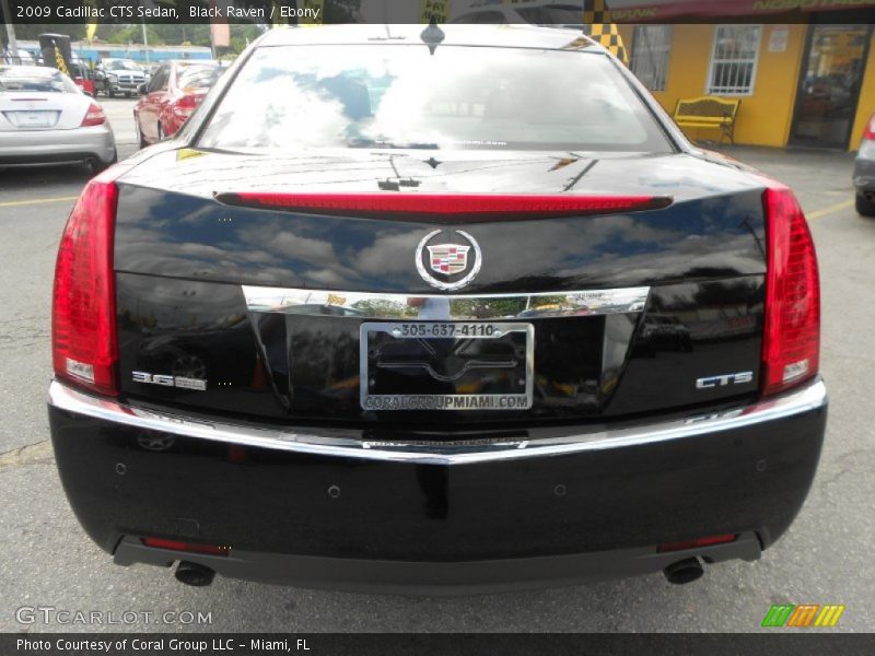 Black Raven / Ebony 2009 Cadillac CTS Sedan
