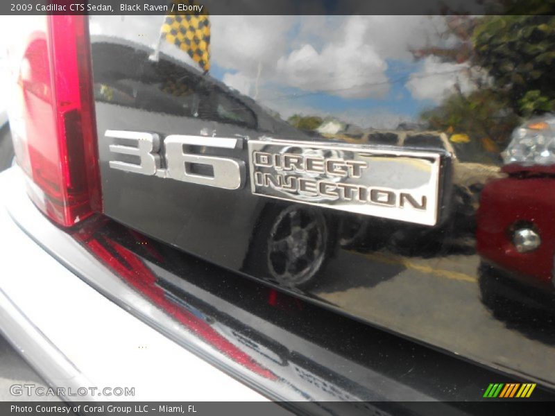 Black Raven / Ebony 2009 Cadillac CTS Sedan