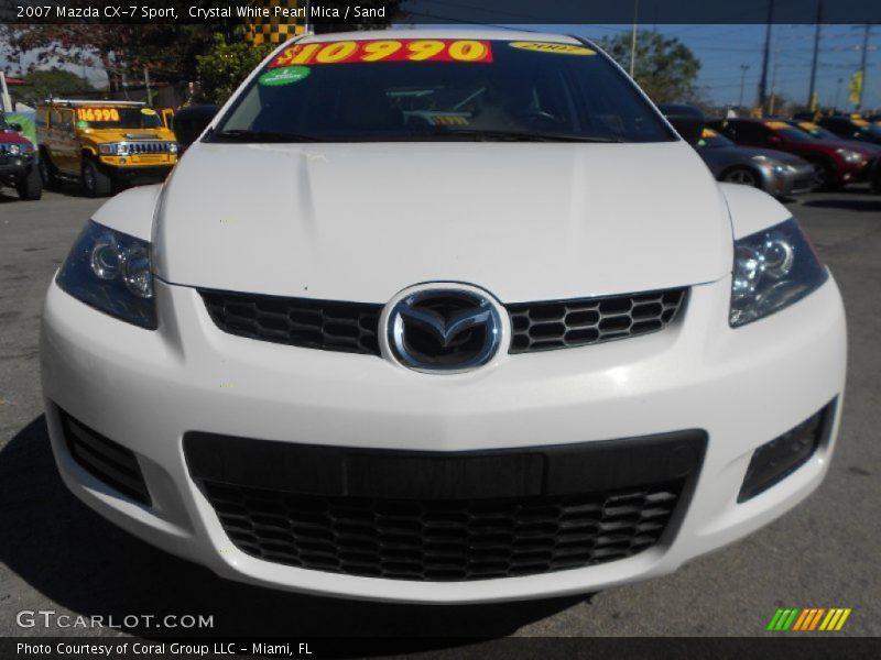 Crystal White Pearl Mica / Sand 2007 Mazda CX-7 Sport