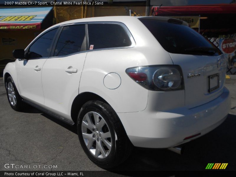 Crystal White Pearl Mica / Sand 2007 Mazda CX-7 Sport