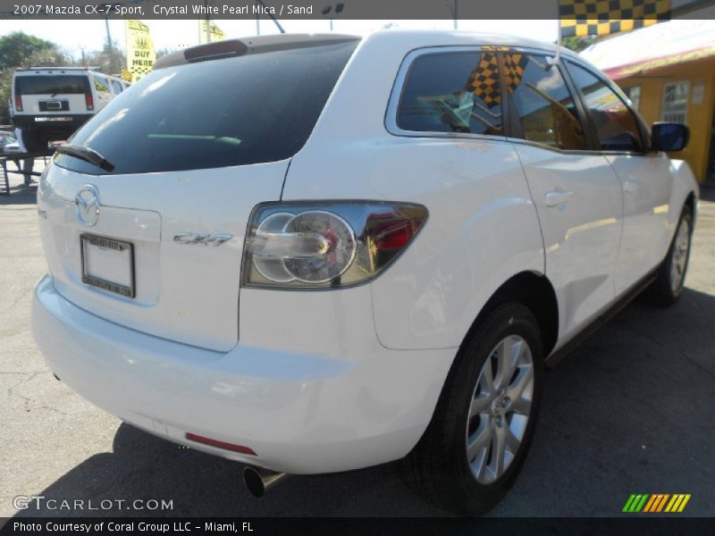Crystal White Pearl Mica / Sand 2007 Mazda CX-7 Sport