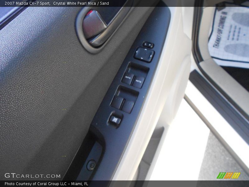 Crystal White Pearl Mica / Sand 2007 Mazda CX-7 Sport