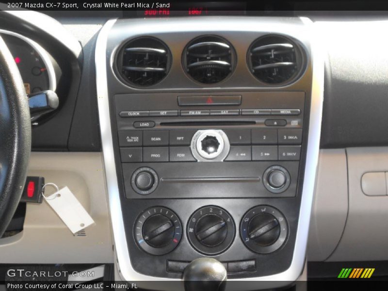 Crystal White Pearl Mica / Sand 2007 Mazda CX-7 Sport
