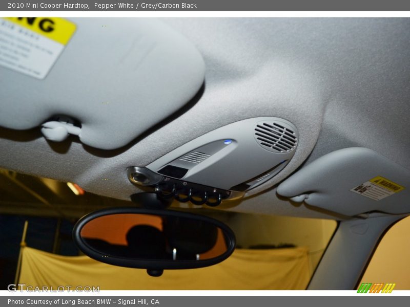 Pepper White / Grey/Carbon Black 2010 Mini Cooper Hardtop