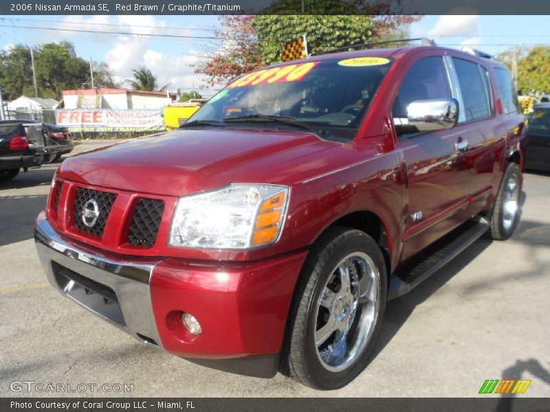 Red Brawn / Graphite/Titanium 2006 Nissan Armada SE