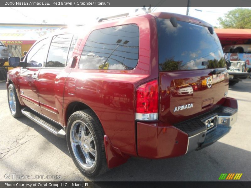 Red Brawn / Graphite/Titanium 2006 Nissan Armada SE