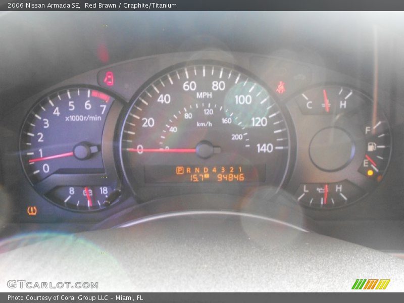 Red Brawn / Graphite/Titanium 2006 Nissan Armada SE