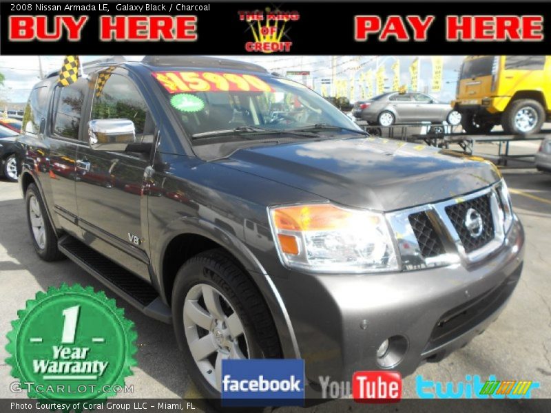 Galaxy Black / Charcoal 2008 Nissan Armada LE