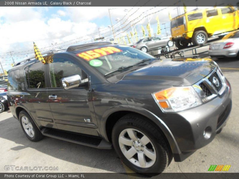 Galaxy Black / Charcoal 2008 Nissan Armada LE