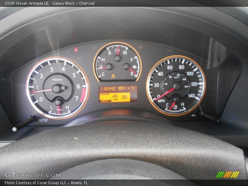 Galaxy Black / Charcoal 2008 Nissan Armada LE