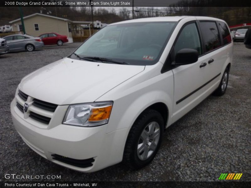 Stone White / Dark Slate/Light Shale 2008 Dodge Grand Caravan SE