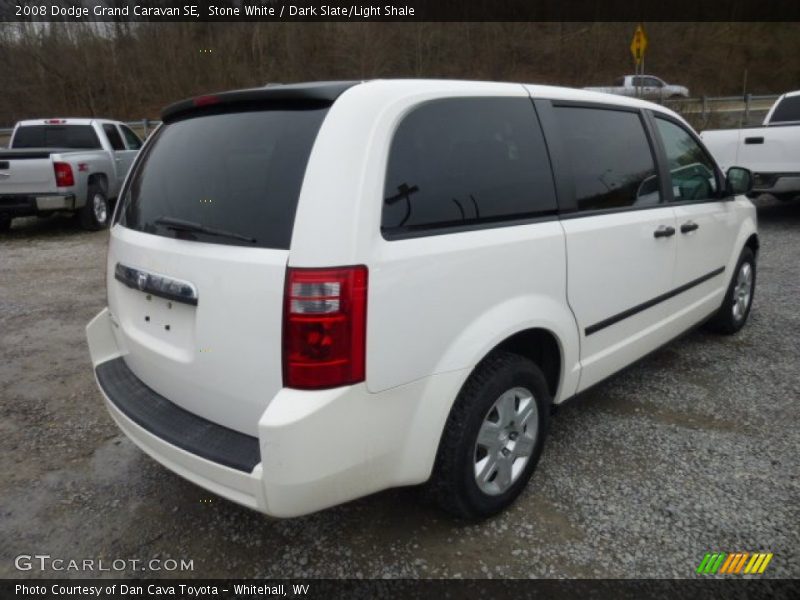 Stone White / Dark Slate/Light Shale 2008 Dodge Grand Caravan SE