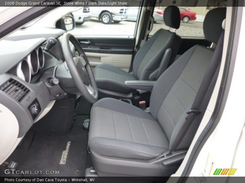 Stone White / Dark Slate/Light Shale 2008 Dodge Grand Caravan SE