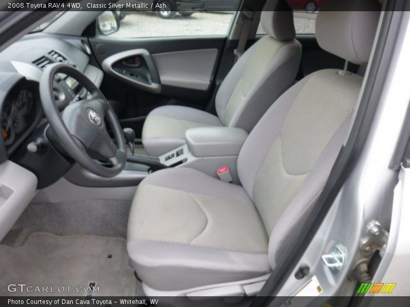 Front Seat of 2008 RAV4 4WD