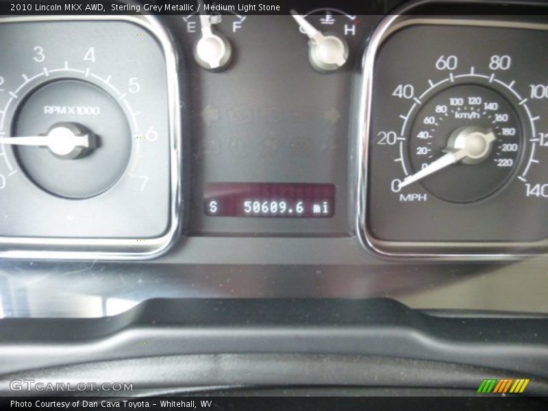 Sterling Grey Metallic / Medium Light Stone 2010 Lincoln MKX AWD
