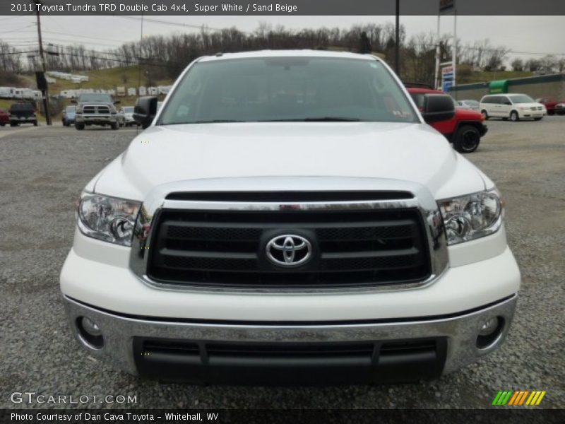 Super White / Sand Beige 2011 Toyota Tundra TRD Double Cab 4x4
